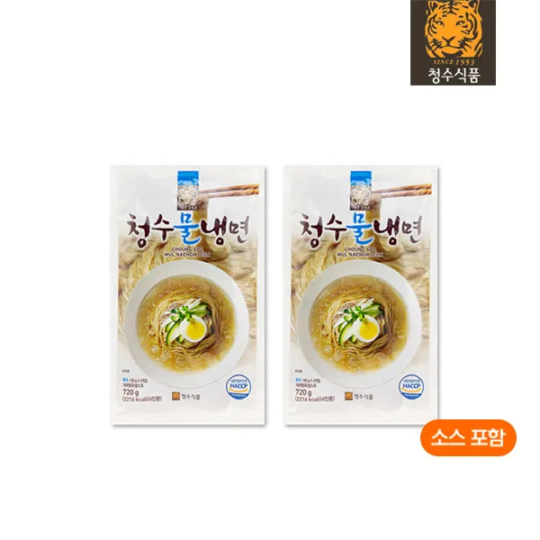 청수식품 청수 프리미엄 물냉면 4인분 720g 2개
