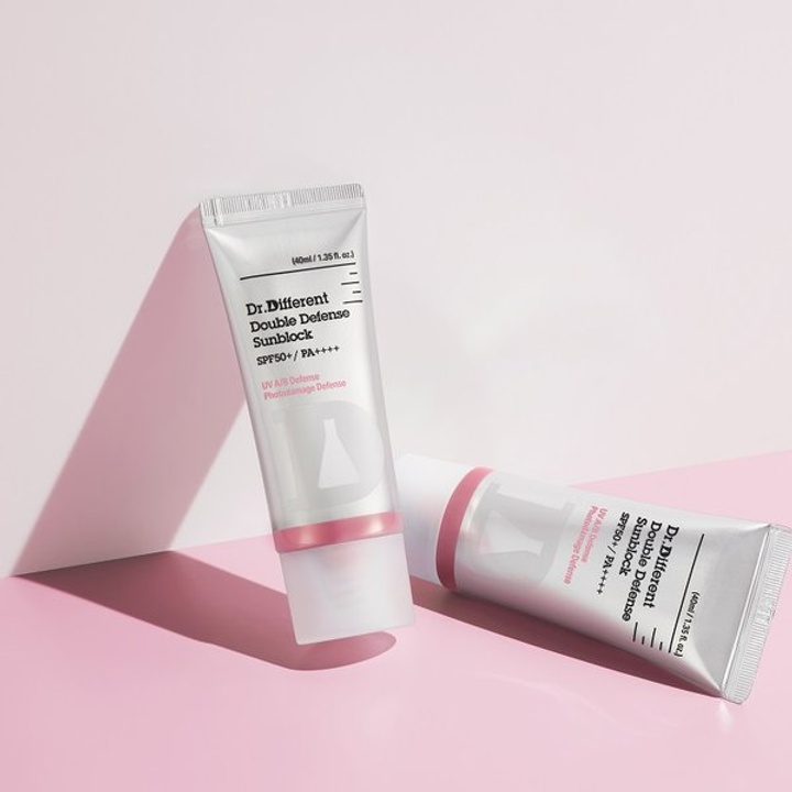 핑크 톤업 무기 자외선 차단제, 닥터 디파이언트 더블 디펜스 선블록