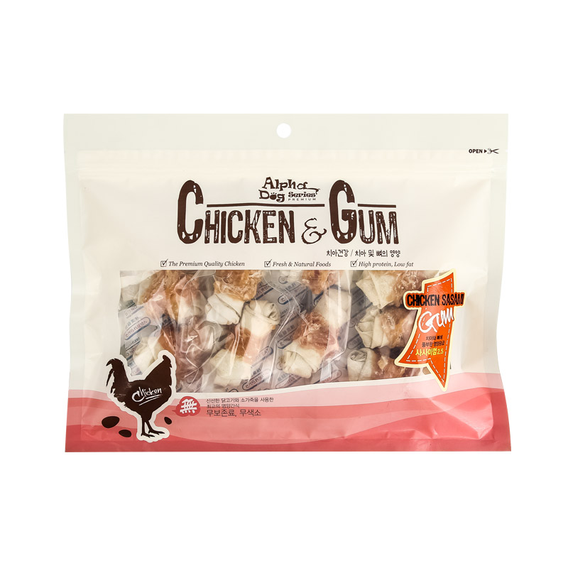 [20%선착순중복쿠폰] 알파독 사사미껌2.5 170g