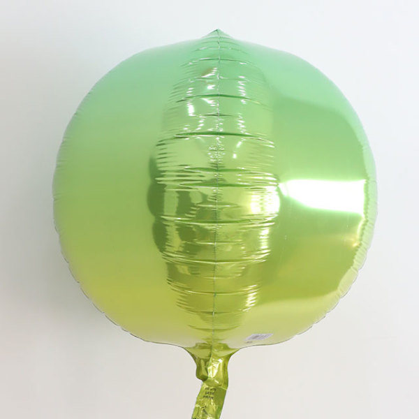 스투피드 [스투피드] 옹브레오브 원형 호일풍선 (옐로우앤그린)