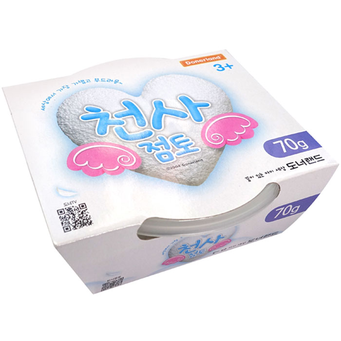 K 도너랜드 천사점토 흰색 70g 가벼운 점토