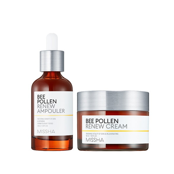 미샤] 비폴렌 리뉴 앰풀러 40ml + 비폴렌 리뉴 크림 50ml : 롯데ON