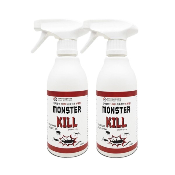 상품상세참조 몬스터킬 300ml 2병 지네 퇴치 돈벌레 약 노래기 퇴치제 그리마 초파리 날파리 살충제 트랩 벌레 판데스