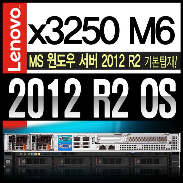 [IBM] x3250 M6 + 2012 OS (E3-1220v6 3.0G / 24GB / 1TB X 3)  Server