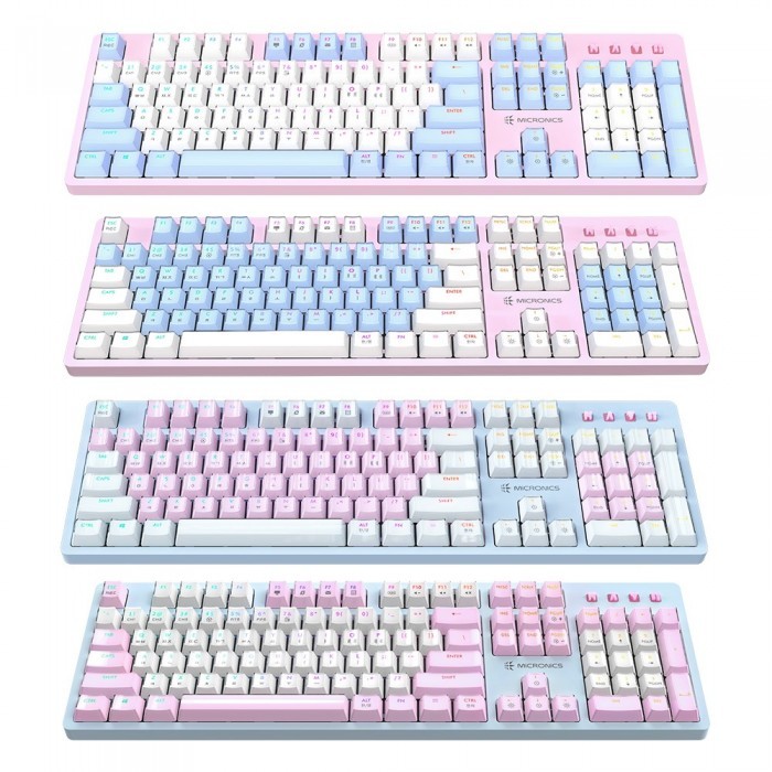 마이크로닉스 마닉 MANIC EX580 광축 크리스탈 (파스텔핑크 화이트)