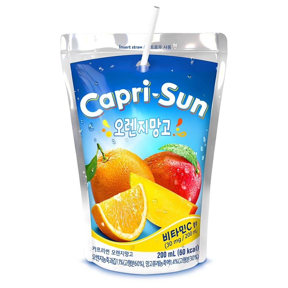 농심 카프리썬 오렌지망고 200ml x 30개