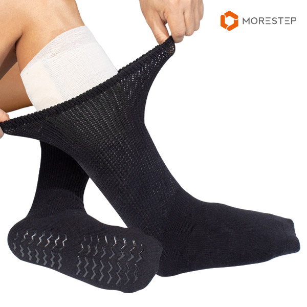 (주)아이템티비 모어스텝 논슬립 무압박 슈퍼와이드 부종 깁스전문양말