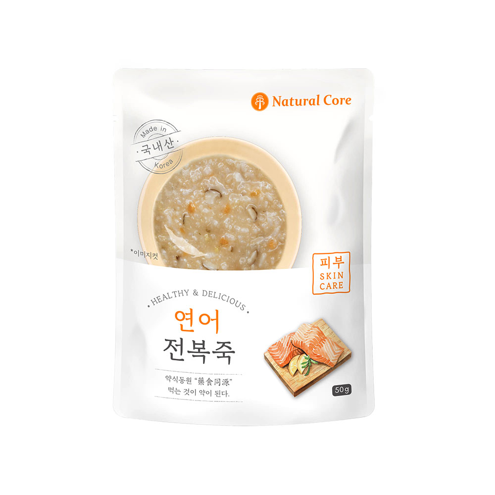 네츄럴코어 전복죽 50g 연어 강아지간식