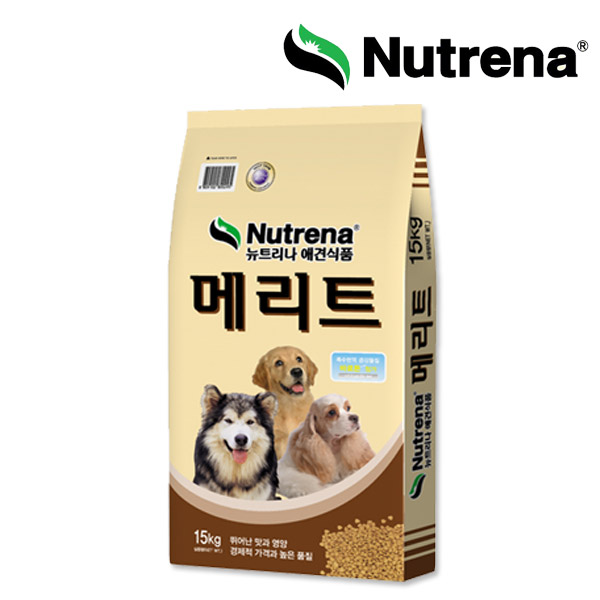 뉴트리나 대용량 강아지사료 메리트 15kg