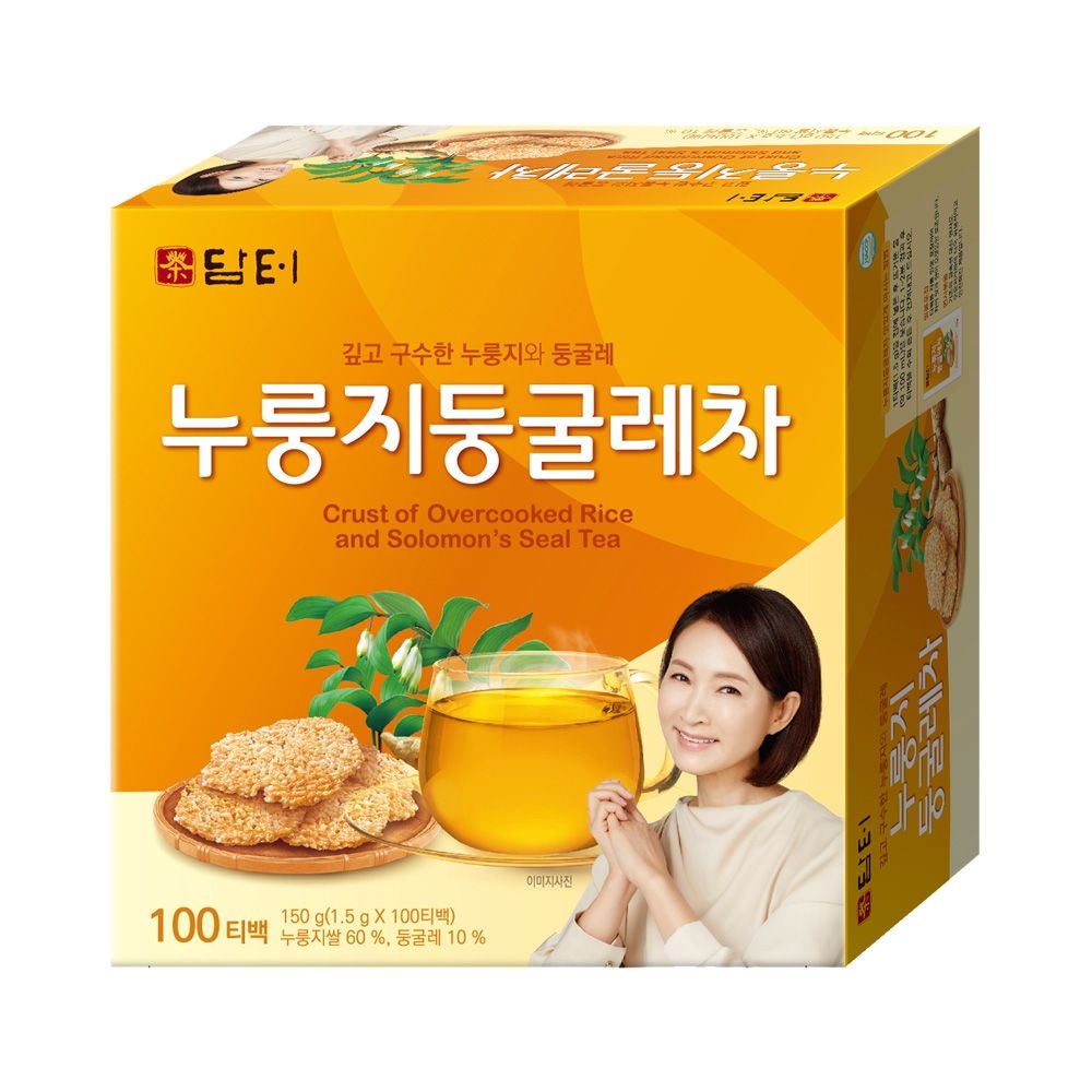 담터 누룽지둥굴레차 100T 누룽지둥글레차