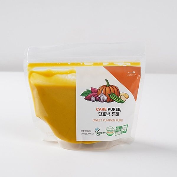 프리미엄건강식 한입퓨레 유기농채소스프 단호박퓨레 파우치형 간편식 300g X 7개