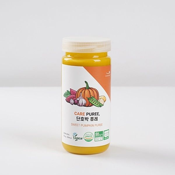 프리미엄건강식 한입퓨레 유기농채소스프 단호박 퓨레 보틀형 간편식 300g