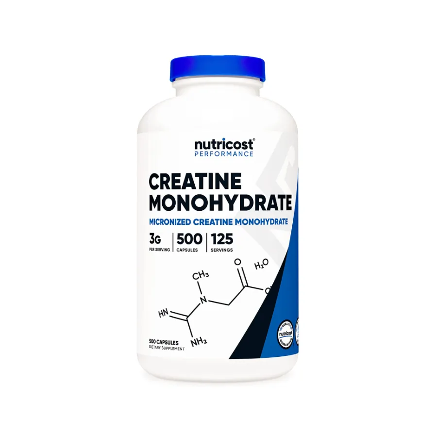 [해외] 뉴트리코스트 크레아틴 모노하이드레이트 3000mg 500캡슐