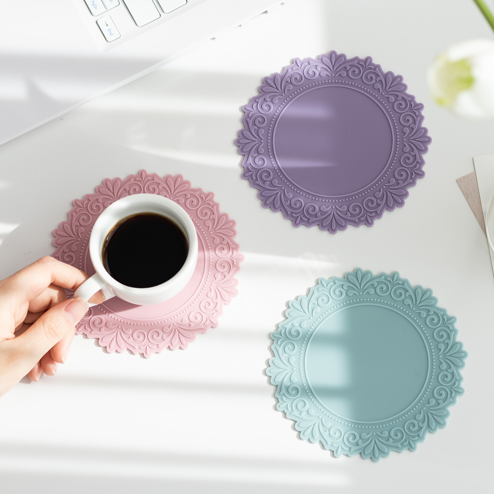 플라이토 국산 플라이토 실리콘 프리스 컵받침 12cm