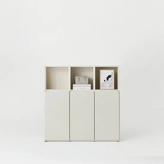 한샘 [최종18.9만]한샘 샘 책장 3단 120cm 수납형 시공 (컬러 택1)
