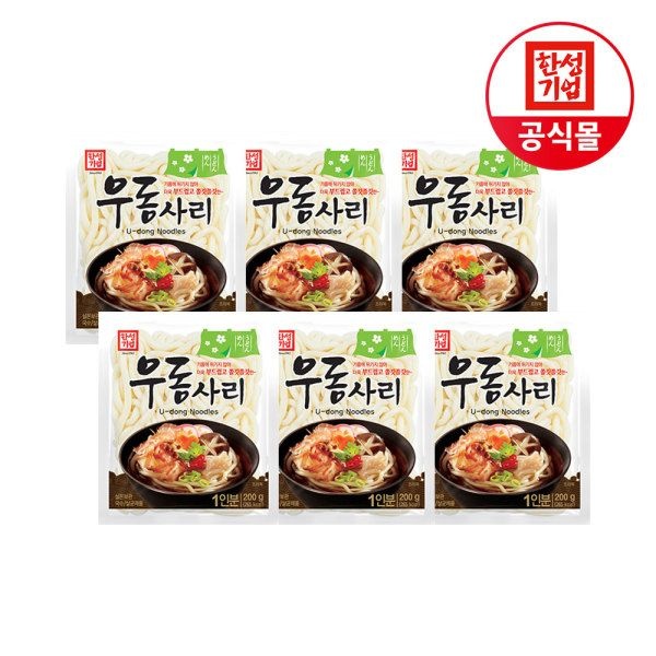 한성기업 한성 우동사리 200g X 6개