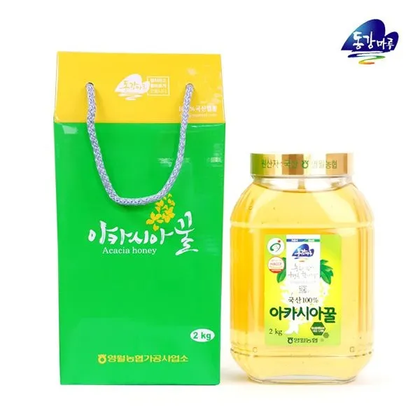 동강마루 영월농협 아카시아 벌꿀 (병2kg)/손잡이박스