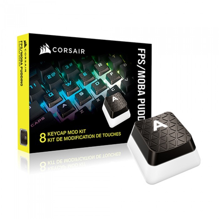커세어 CORSAIR 커세어 FPS/MOBA Pudding Keycap Mod Kit Gunmetal Gray