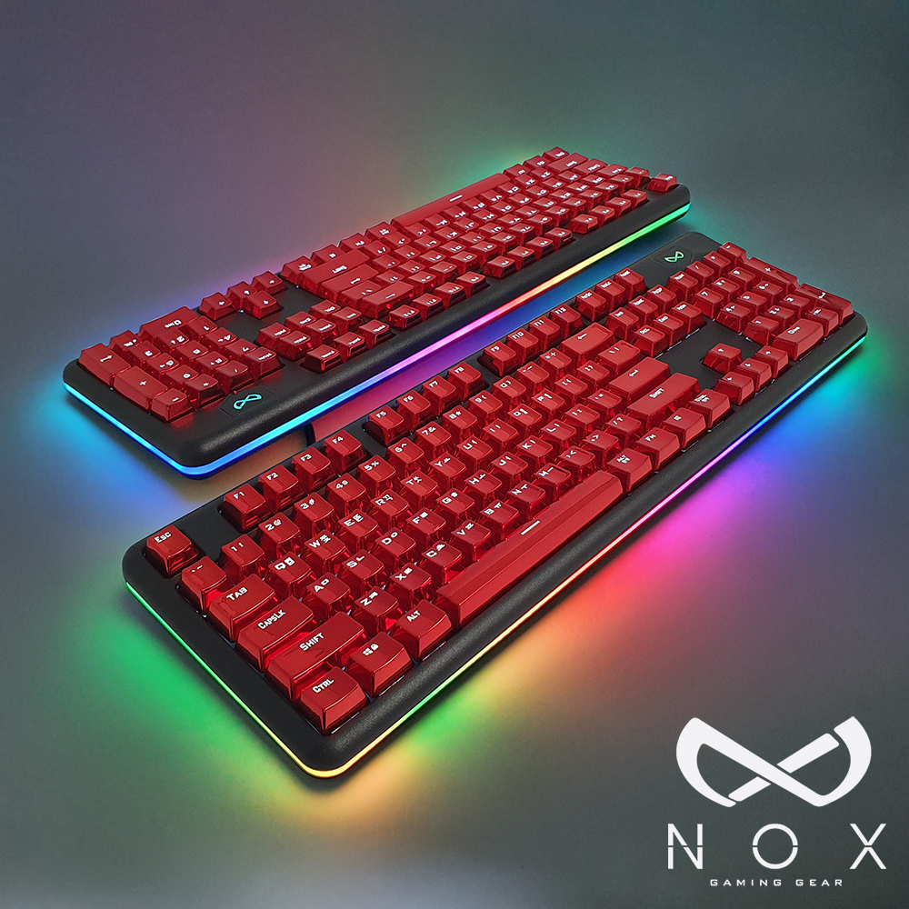 티앤에스인터내셔널 녹스게이밍기어 녹스 VALKAN 커스텀키보드 청축 게이밍 LED