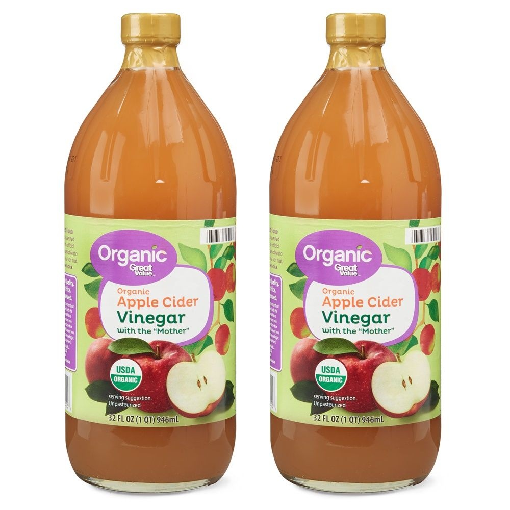 [해외] Great Value Organic Raw Unfiltered Apple Cider 애플 사이다 비니거 사과 식초 946ml 2병