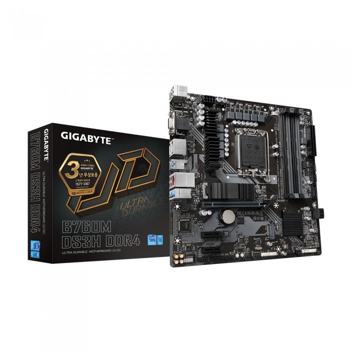 [오늘출발] 기가바이트 GIGABYTE B760M DS3H D4 제이씨현 인텔 메인보드