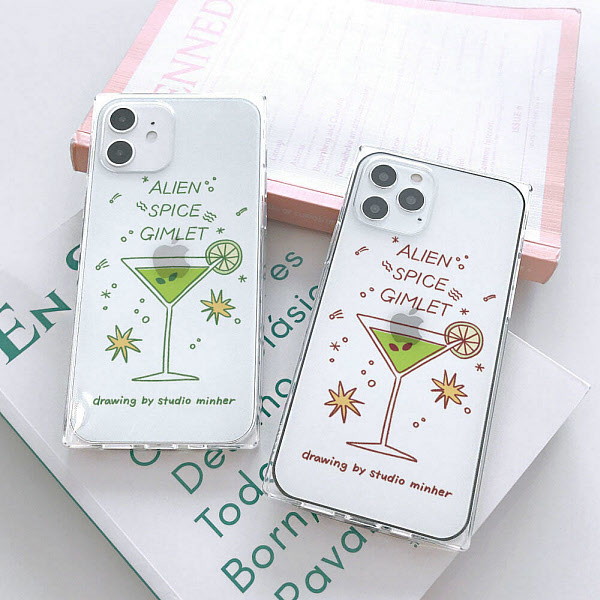 [마리오] [아칸] 밍에르스튜디오 왹져 스_파이스 김렛 아이폰큐브케이스 (P0