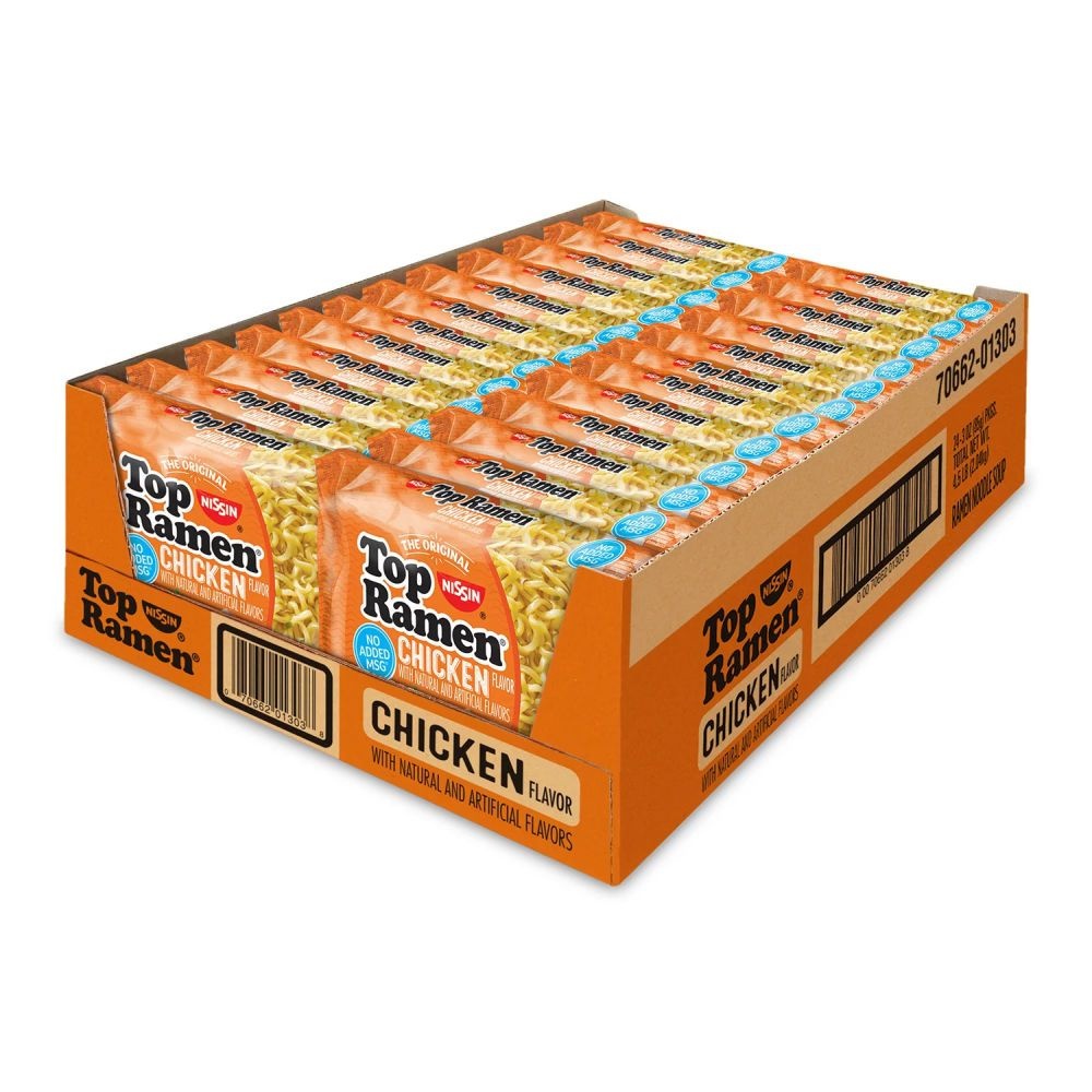 [해외] Nissin Top Ramen Chicken 미국 닛신 톱 라면 치킨 맛 85g 24개