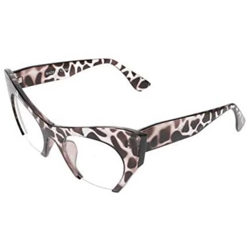 FLAWLESS EYEWEAR Cat Eye Eyeglasses Women Retro Vintage Razor Clear ..