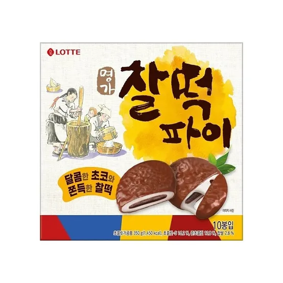 롯데 찰떡파이 초코 350g