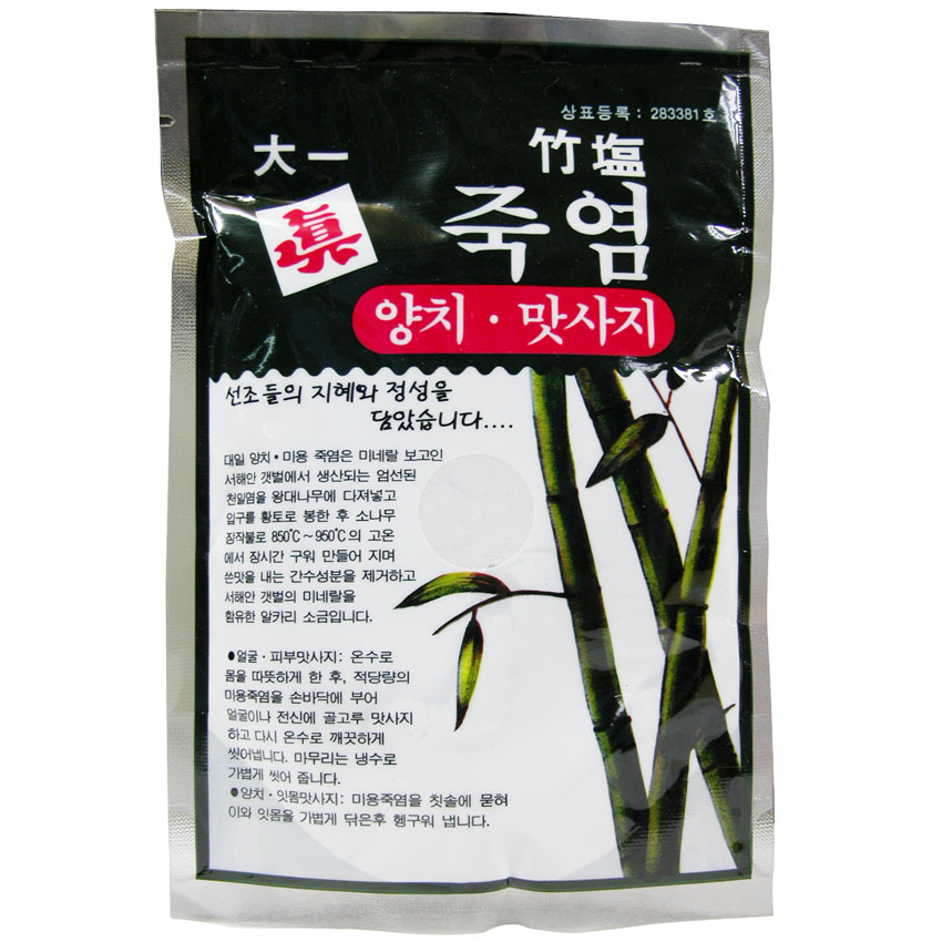 대일물산 대일 1회 구운 미용죽염 양치,맛사지 250g 5개